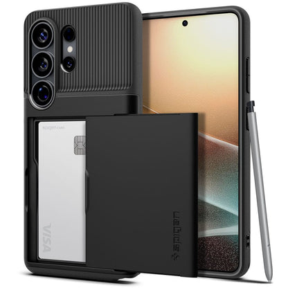 Etui til Samsung Galaxy S26 Ultra S948, Spigen, Slim Armor CS, Sort ACS11036