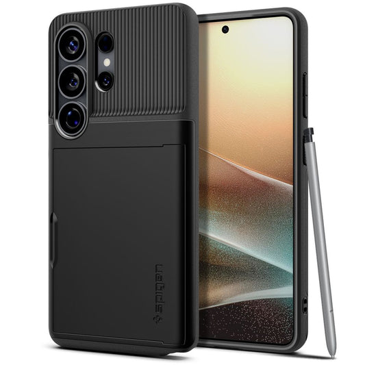 Etui til Samsung Galaxy S26 Ultra S948, Spigen, Slim Armor CS, Sort ACS11036