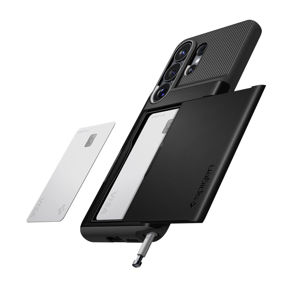 Etui til Samsung Galaxy S26 Ultra S948, Spigen, Slim Armor CS, Sort ACS11036