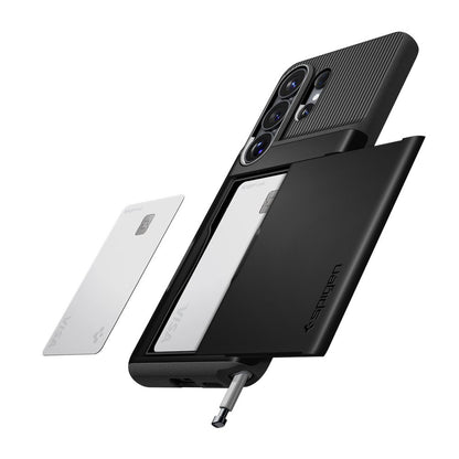 Etui til Samsung Galaxy S26 Ultra S948, Spigen, Slim Armor CS, Sort ACS11036