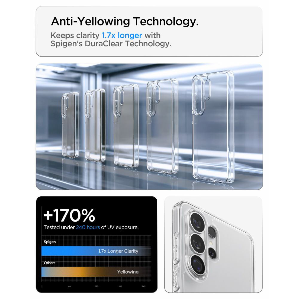 Etui til Samsung Galaxy S26 Ultra S948, Spigen, Ultra Hybrid, Gennemsigtig ACS10677