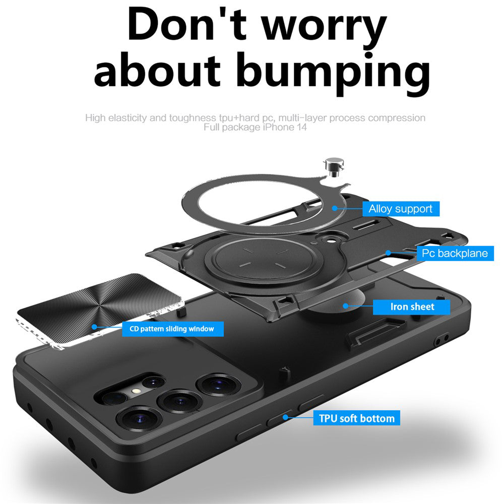 Etui til Samsung Galaxy S26 Ultra, Techsuit, CamGuard Pro, Sort