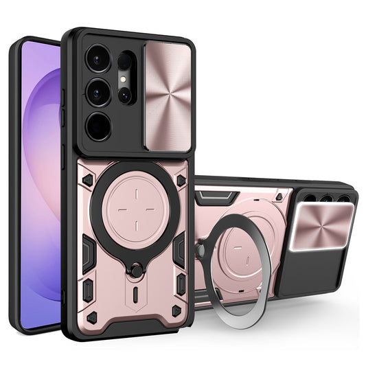 Etui til Samsung Galaxy S26 Ultra, Techsuit, CamGuard Pro, Gylden Rosa