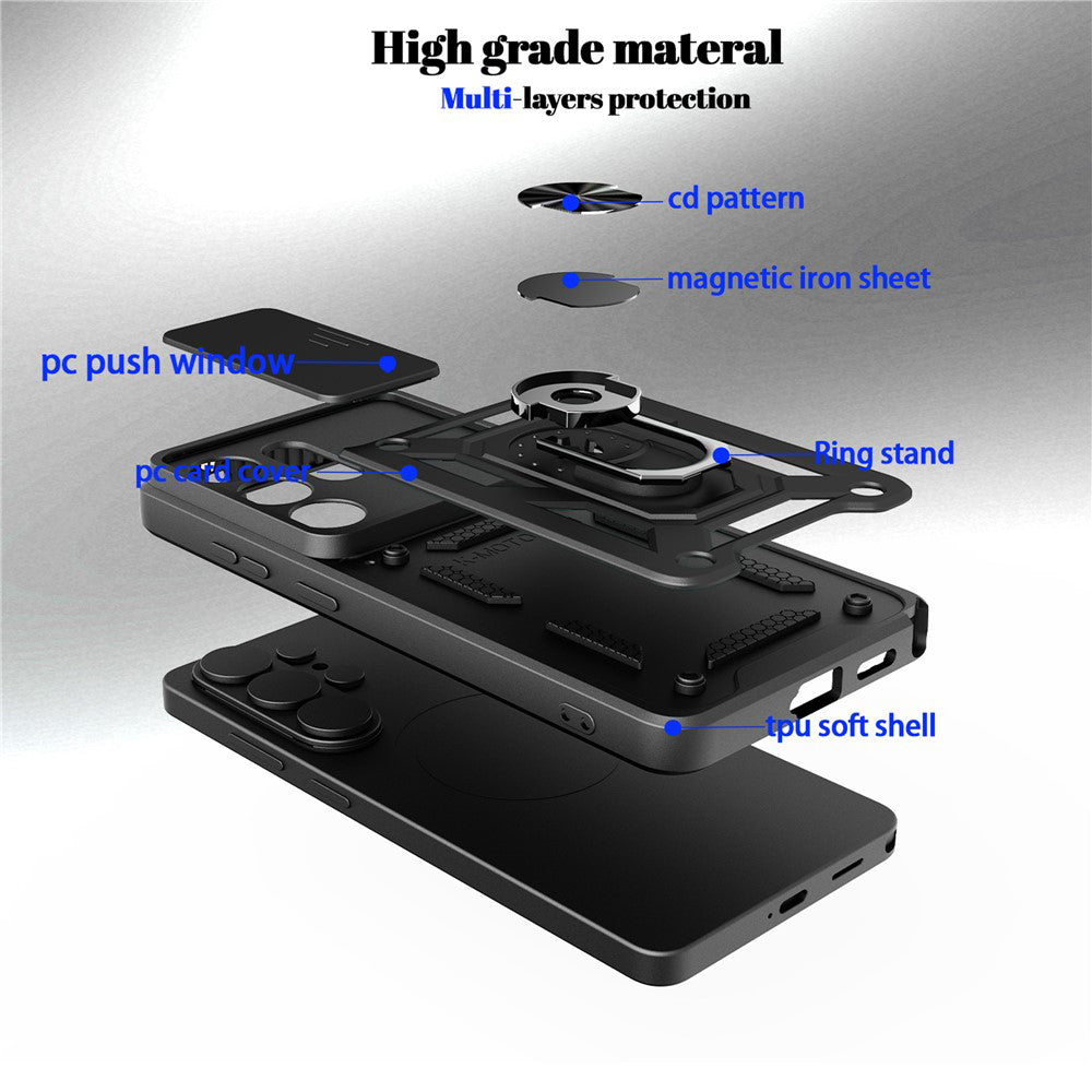 Cover til Samsung Galaxy S26 Ultra S948, Techsuit, CamShield, Grøn