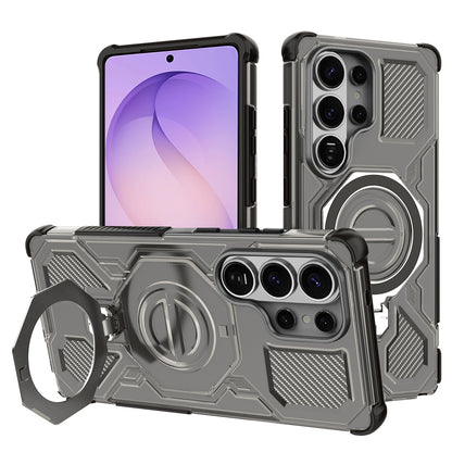 Etui til Samsung Galaxy S26 Ultra, Techsuit, Carbon Shield Pro, Røgfarvet