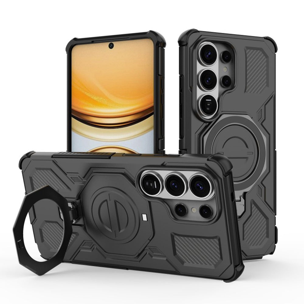 Etui til Samsung Galaxy S26 Ultra, Techsuit, Carbon Shield Pro, Sort.