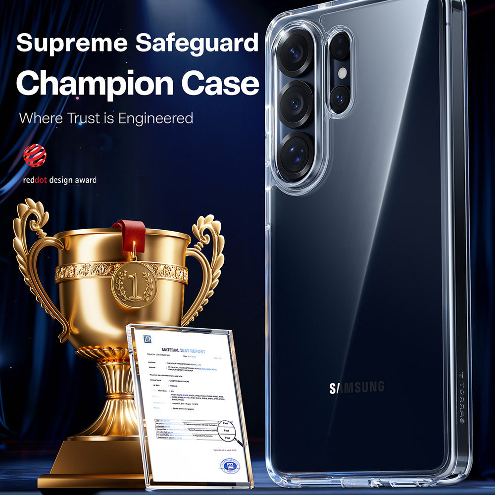 Etui til Samsung Galaxy S26 Ultra, Torras, Guardian, Gennemsigtig