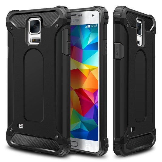 Cover til Samsung Galaxy S5 G900, Techsuit, Hybrid Armor, Sort