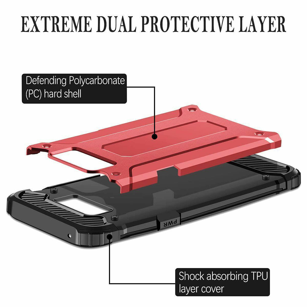 Cover til Samsung Galaxy S6 G920, Techsuit, Hybrid Armor, Sort