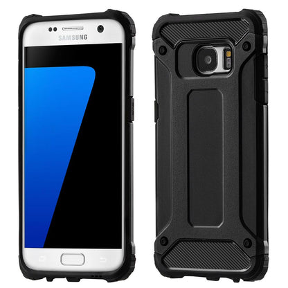 Cover til Samsung Galaxy S7 G930, Techsuit, Hybrid Armor, Sort