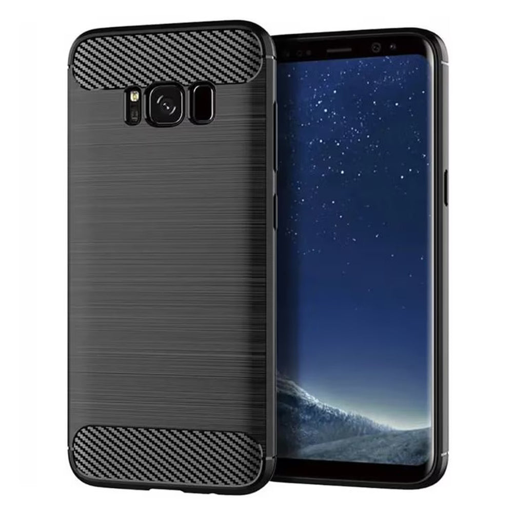 Cover til Samsung Galaxy S8 G950, Techsuit, Carbon, Sort
