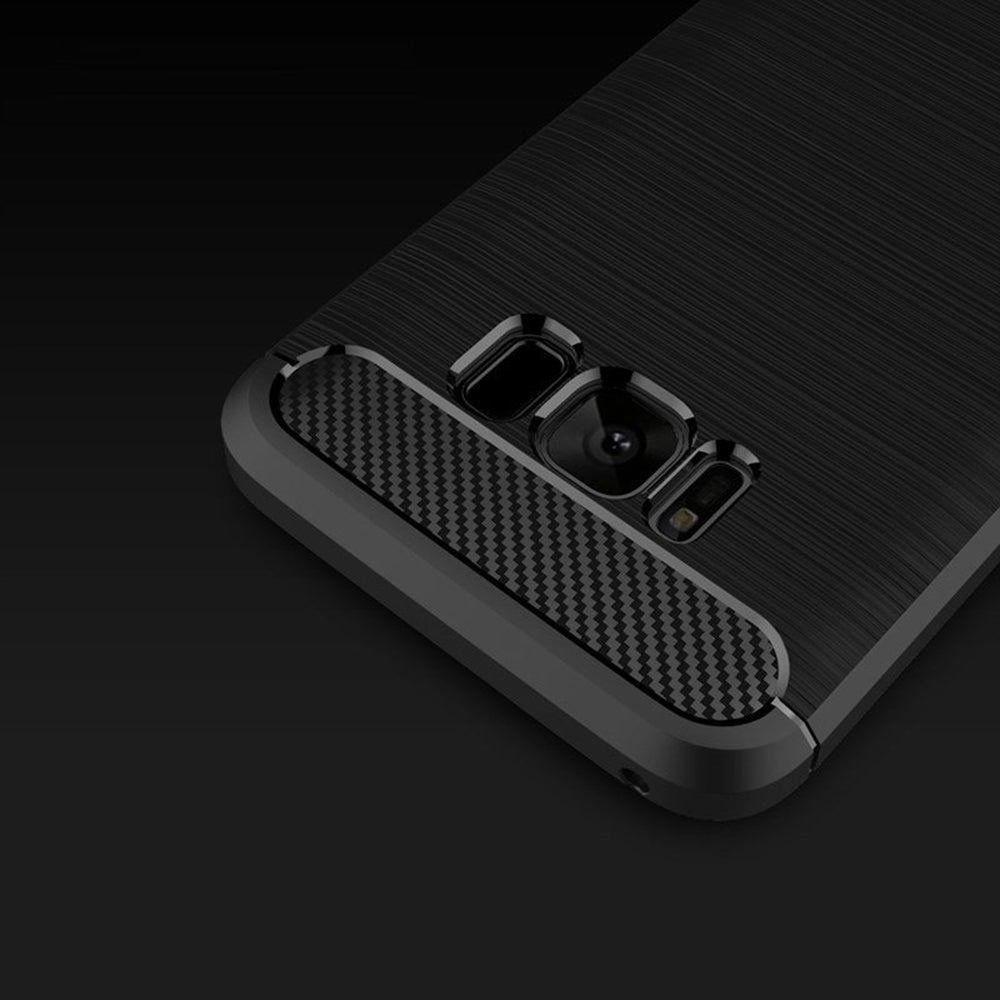 Cover til Samsung Galaxy S8 G950, Techsuit, Carbon, Sort