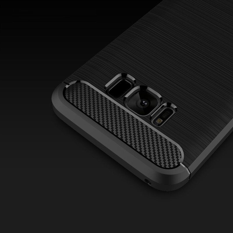 Cover til Samsung Galaxy S8+ G955, Techsuit, Carbon, Sort
