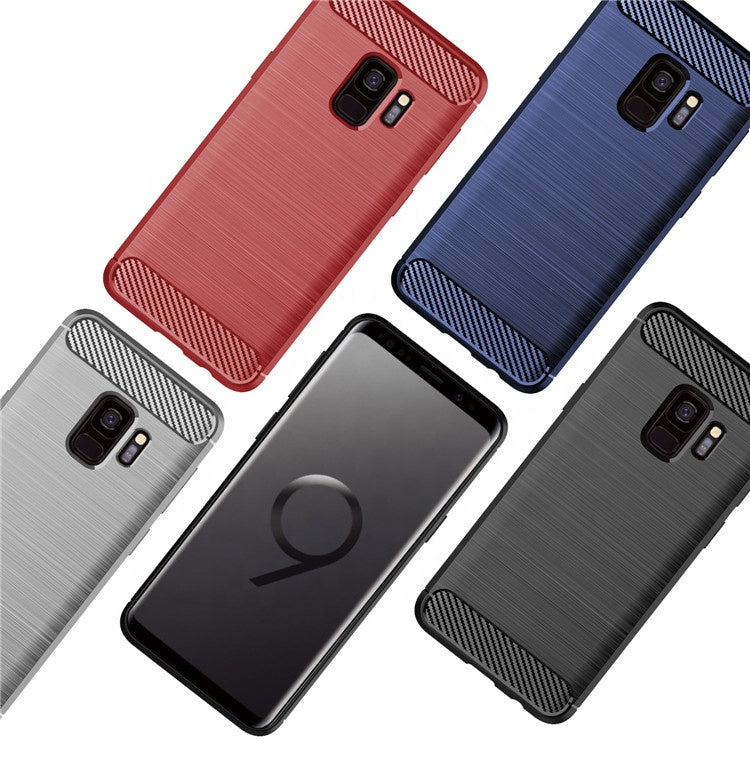 Cover til Samsung Galaxy S9 G960, Techsuit, Carbon, Sort