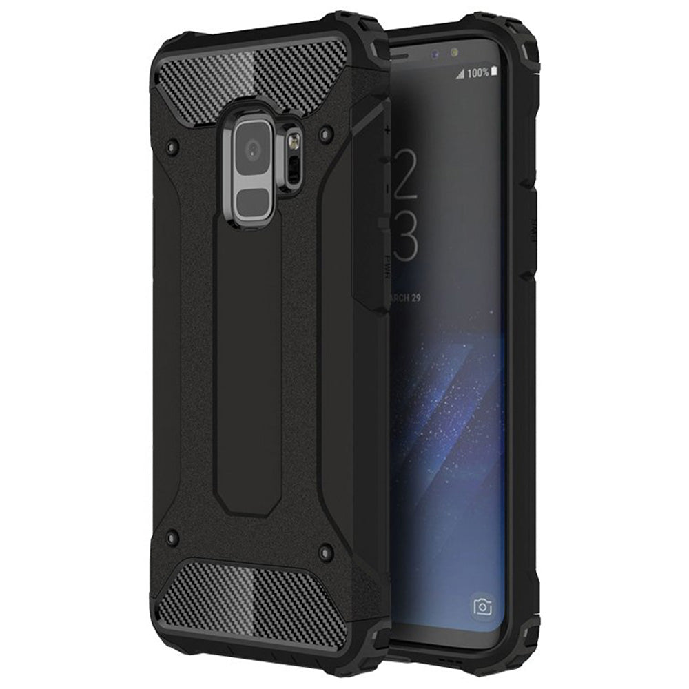 Cover til Samsung Galaxy S9 G960, Techsuit, Hybrid Armor, Sort