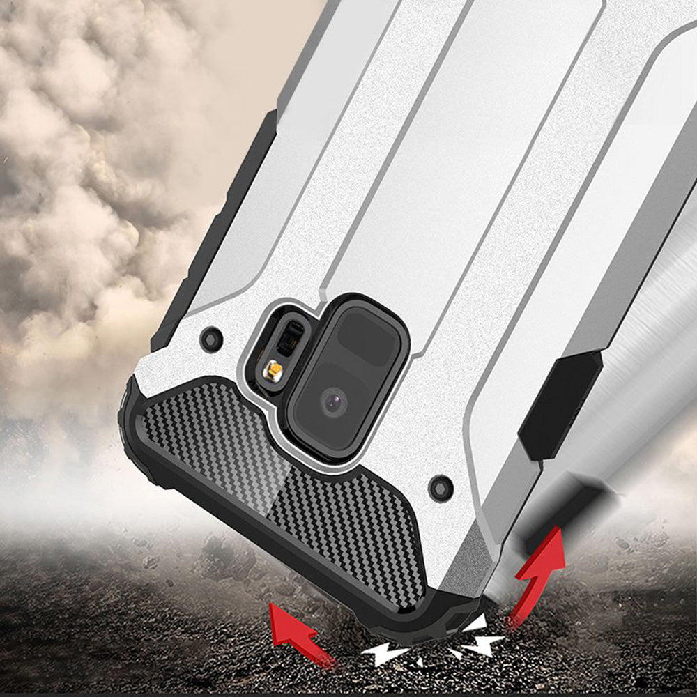 Cover til Samsung Galaxy S9 G960, Techsuit, Hybrid Armor, Sort