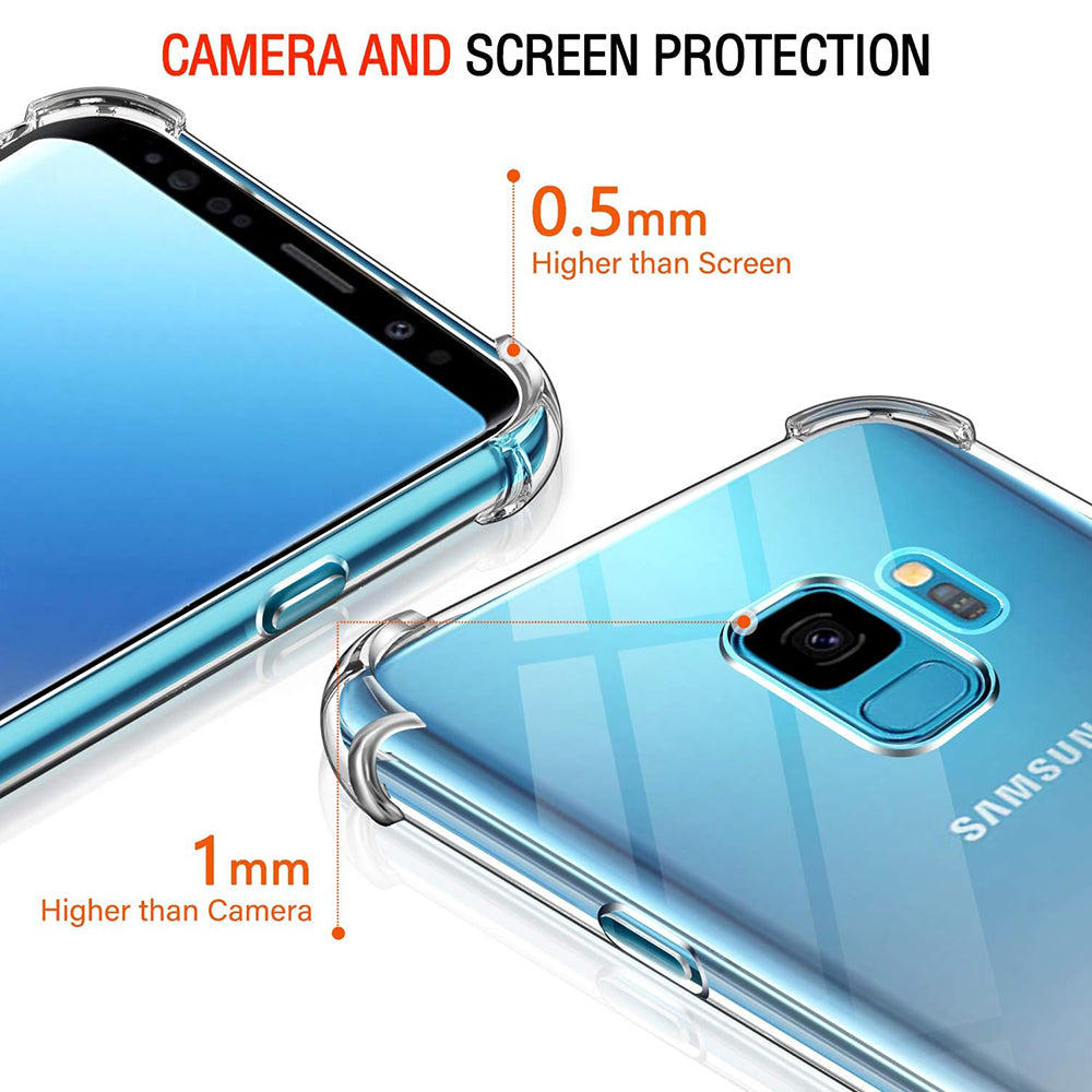 Cover til Samsung Galaxy S9 G960, Techsuit, Stødabsorberende Klar, Transparent