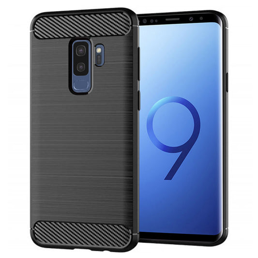 Cover til Samsung Galaxy S9+ G965, Techsuit, Carbon, Sort