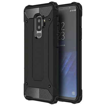 Cover til Samsung Galaxy S9+ G965, Techsuit, Hybrid Armor, Sort