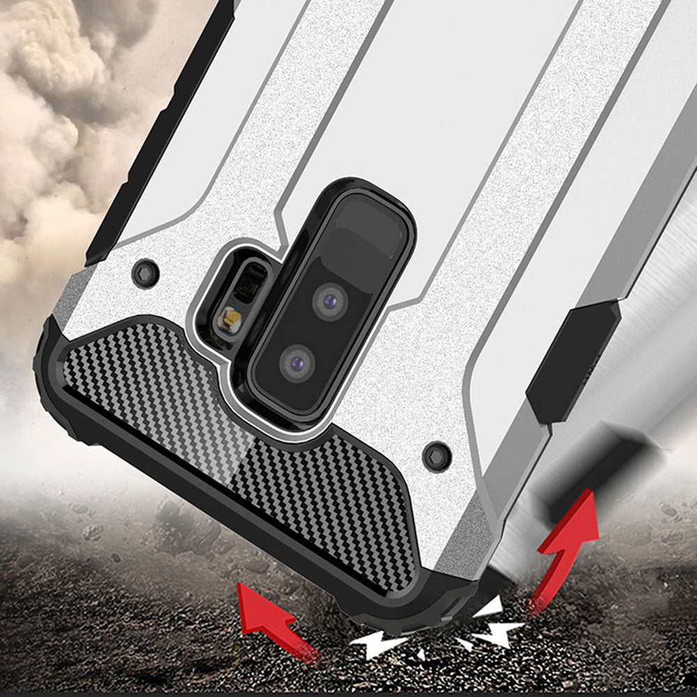 Cover til Samsung Galaxy S9+ G965, Techsuit, Hybrid Armor, Sort