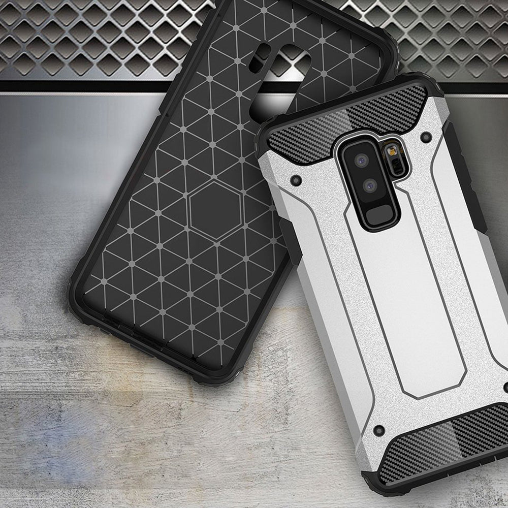 Cover til Samsung Galaxy S9+ G965, Techsuit, Hybrid Armor, Sort