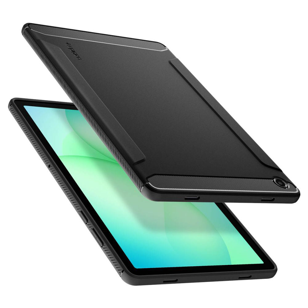 Etui til Samsung Galaxy Tab A11+, Spigen, Rugged Armor, Mat Sort ACS10463