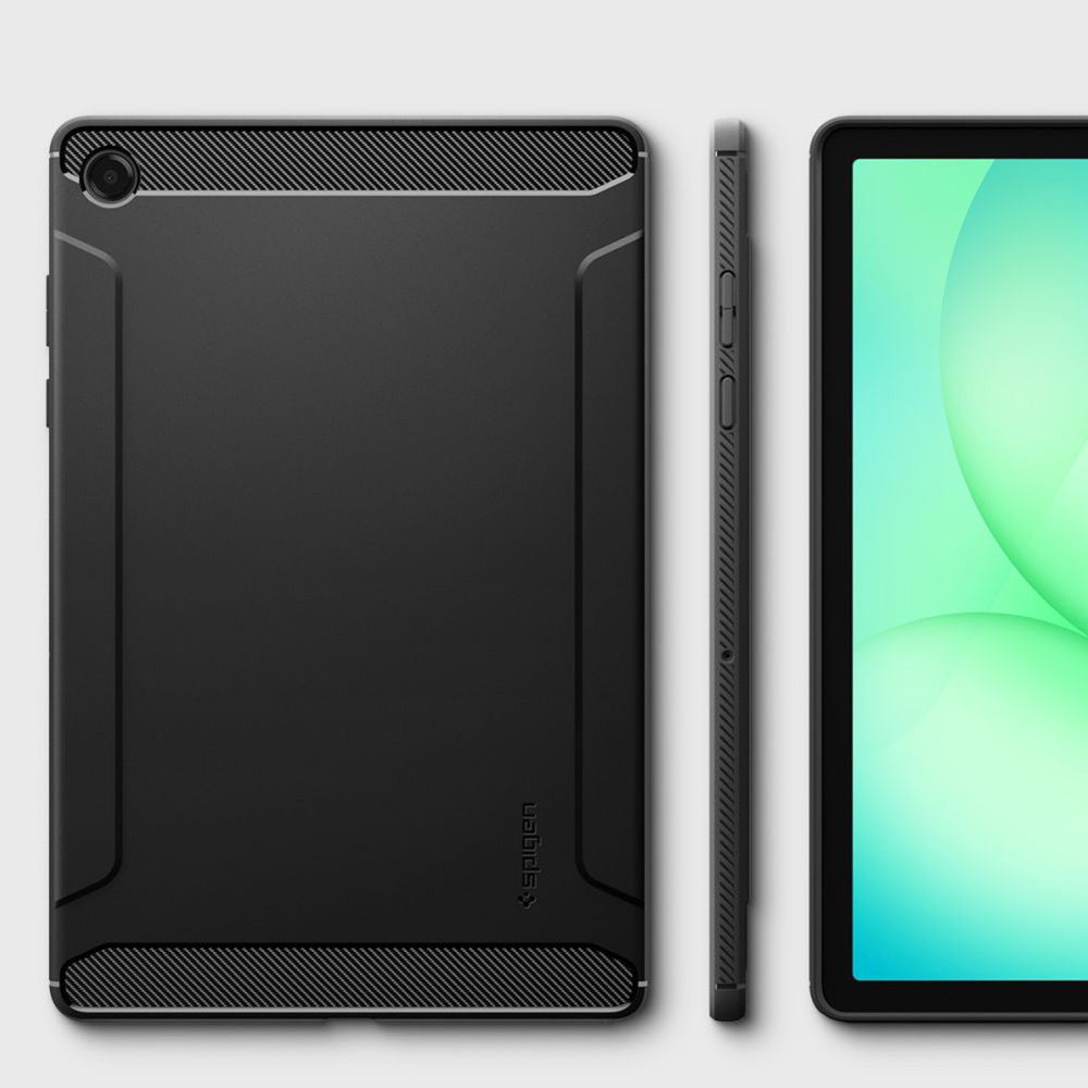 Etui til Samsung Galaxy Tab A11+, Spigen, Rugged Armor, Mat Sort ACS10463