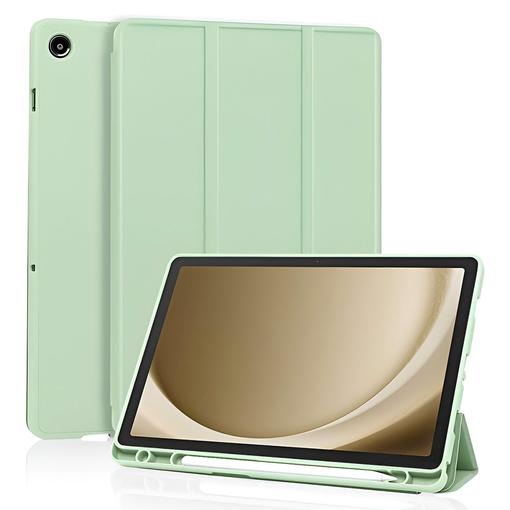 Cover til Samsung Galaxy Tab A11+ / Tab A9+, Techsuit, Flex Trifold, Grøn Matcha