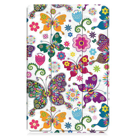 Cover til Samsung Galaxy Tab A11+ / Tab A9+, Techsuit, FoldPro Butterfly, Multicolor