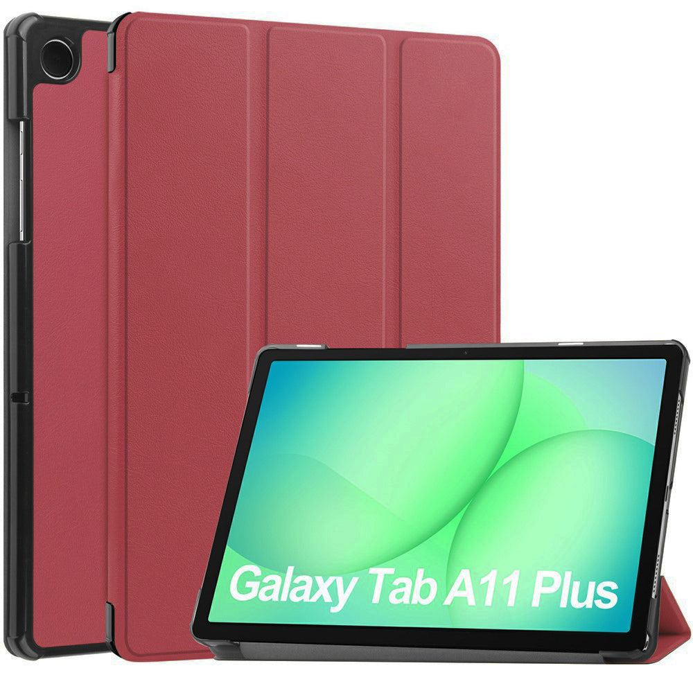 Cover til Samsung Galaxy Tab A11+ / Tab A9+, Techsuit, FoldPro, Rød