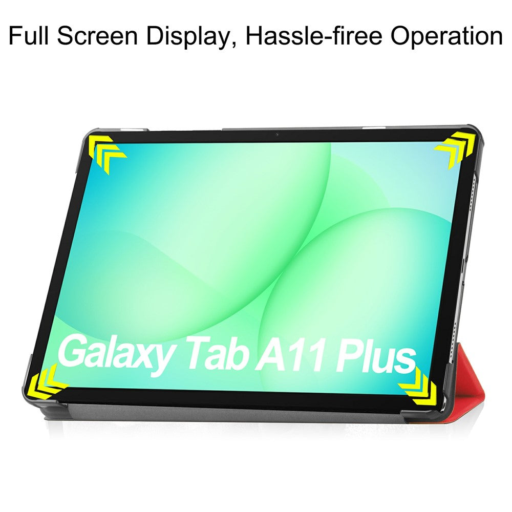 Cover til Samsung Galaxy Tab A11+ / Tab A9+, Techsuit, FoldPro, Rød