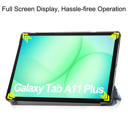 Cover til Samsung Galaxy Tab A11+ / Tab A9+, Techsuit, FoldPro Starry Night, Multifarvet