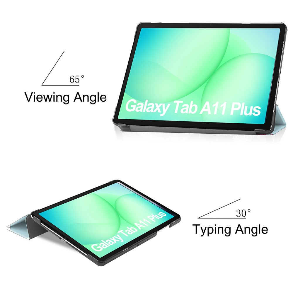Cover til Samsung Galaxy Tab A11+ / Tab A9+, Techsuit, FoldPro Unicorn, Multifarvet