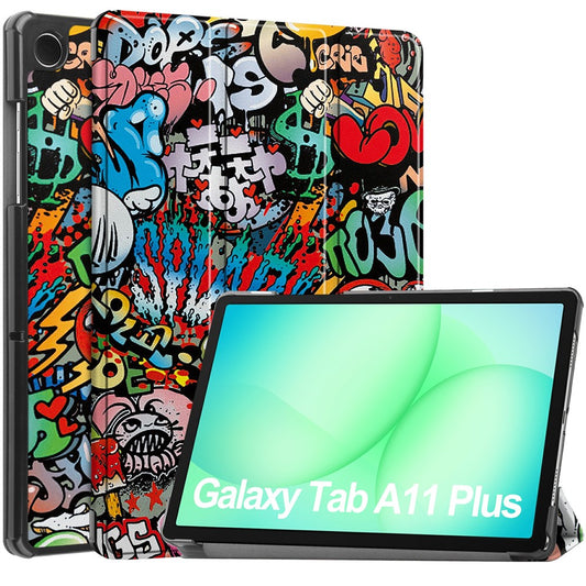 Cover til Samsung Galaxy Tab A11+ / Tab A9+, Techsuit, FoldPro Urban Vibe, Multifarvet