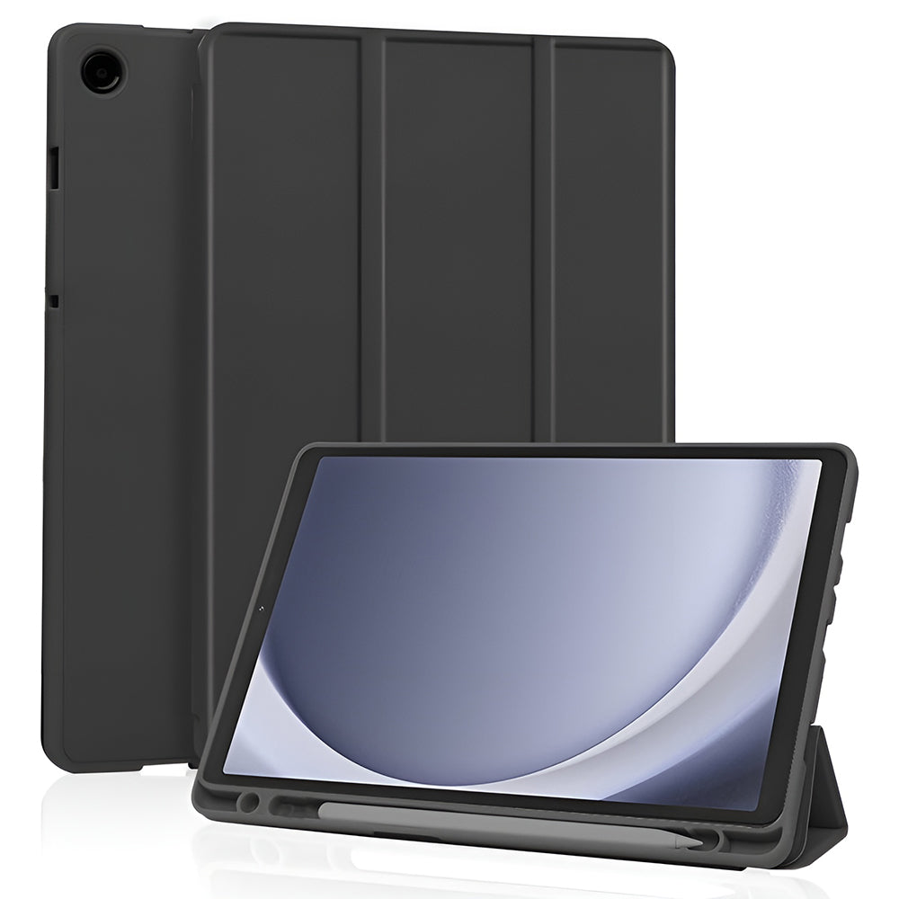 Cover til Samsung Galaxy Tab A11 / Tab A9, Techsuit, Flex Trifold Nyt Model, Sort
