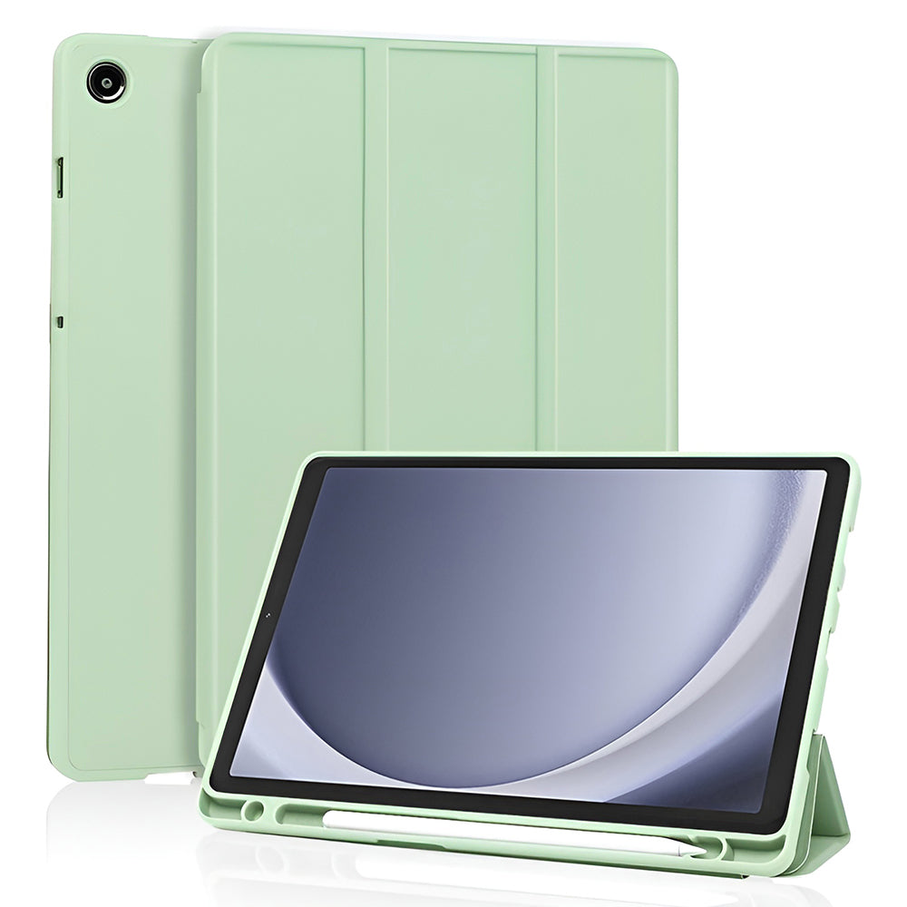 Etui til Samsung Galaxy Tab A11 / Tab A9, Techsuit, Flex Trifold New Model, Matcha Grøn