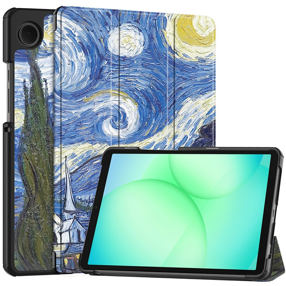 Cover til Samsung Galaxy Tab A11 / Tab A9, Techsuit, FoldPro Starry Night New Model, Multicolor