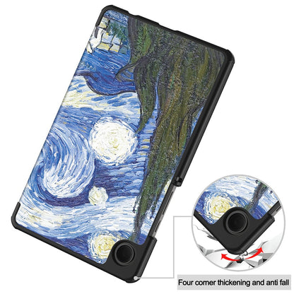 Cover til Samsung Galaxy Tab A11 / Tab A9, Techsuit, FoldPro Starry Night New Model, Multicolor