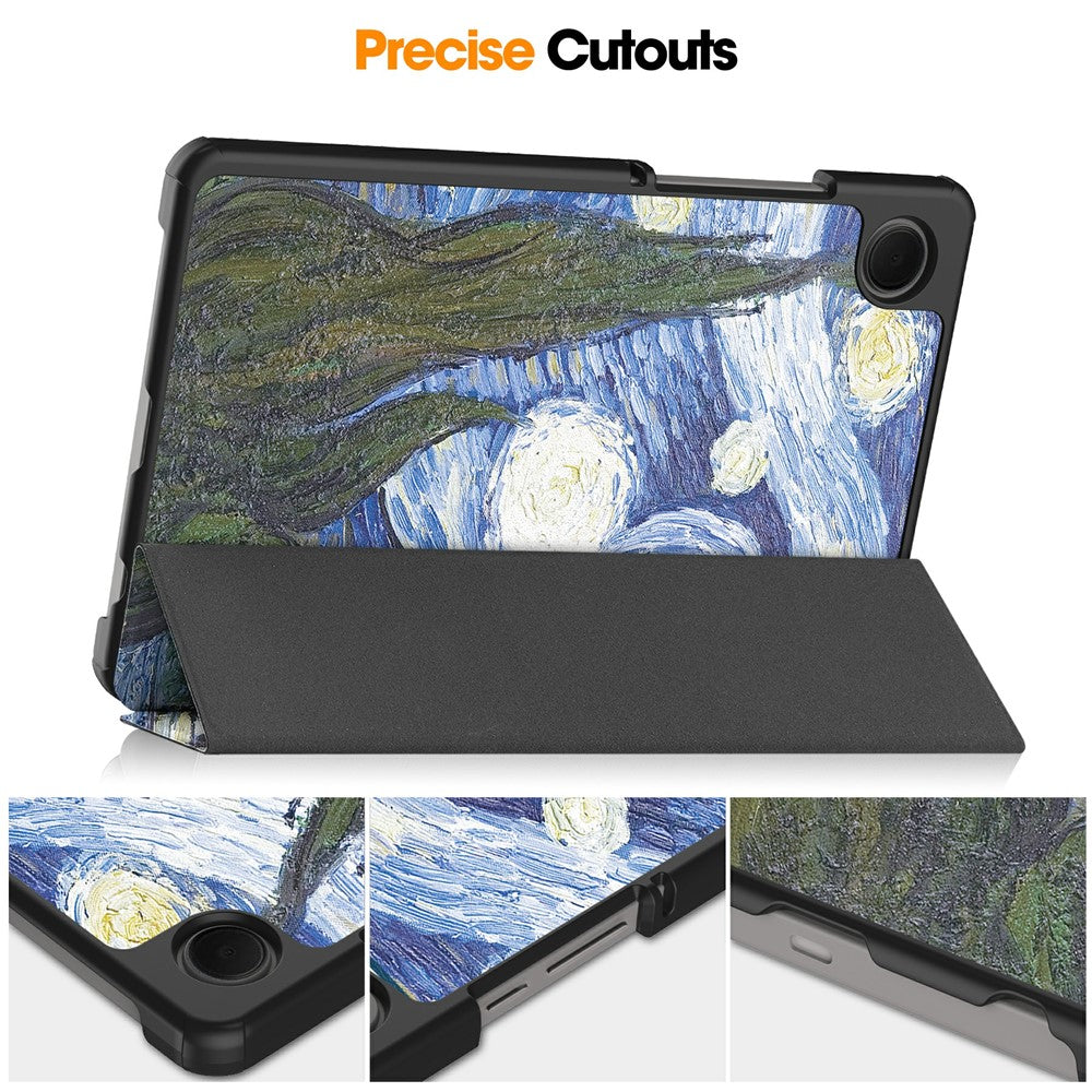 Cover til Samsung Galaxy Tab A11 / Tab A9, Techsuit, FoldPro Starry Night New Model, Multicolor