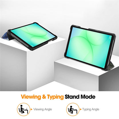 Cover til Samsung Galaxy Tab A11 / Tab A9, Techsuit, FoldPro Starry Night New Model, Multicolor