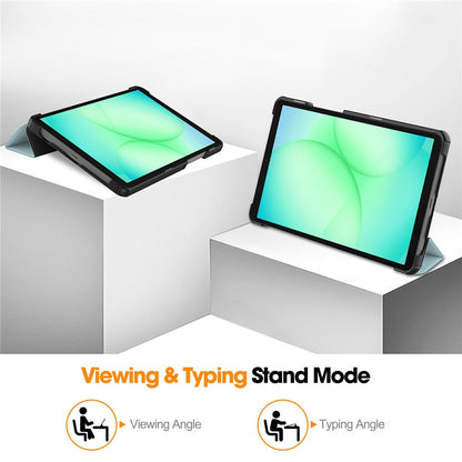 Cover til Samsung Galaxy Tab A11 / Tab A9, Techsuit, FoldPro Unicorn Ny Model, Multifarvet