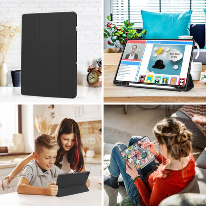 Cover til Samsung Galaxy Tab A9+, Techsuit, Flex Trifold, Grå