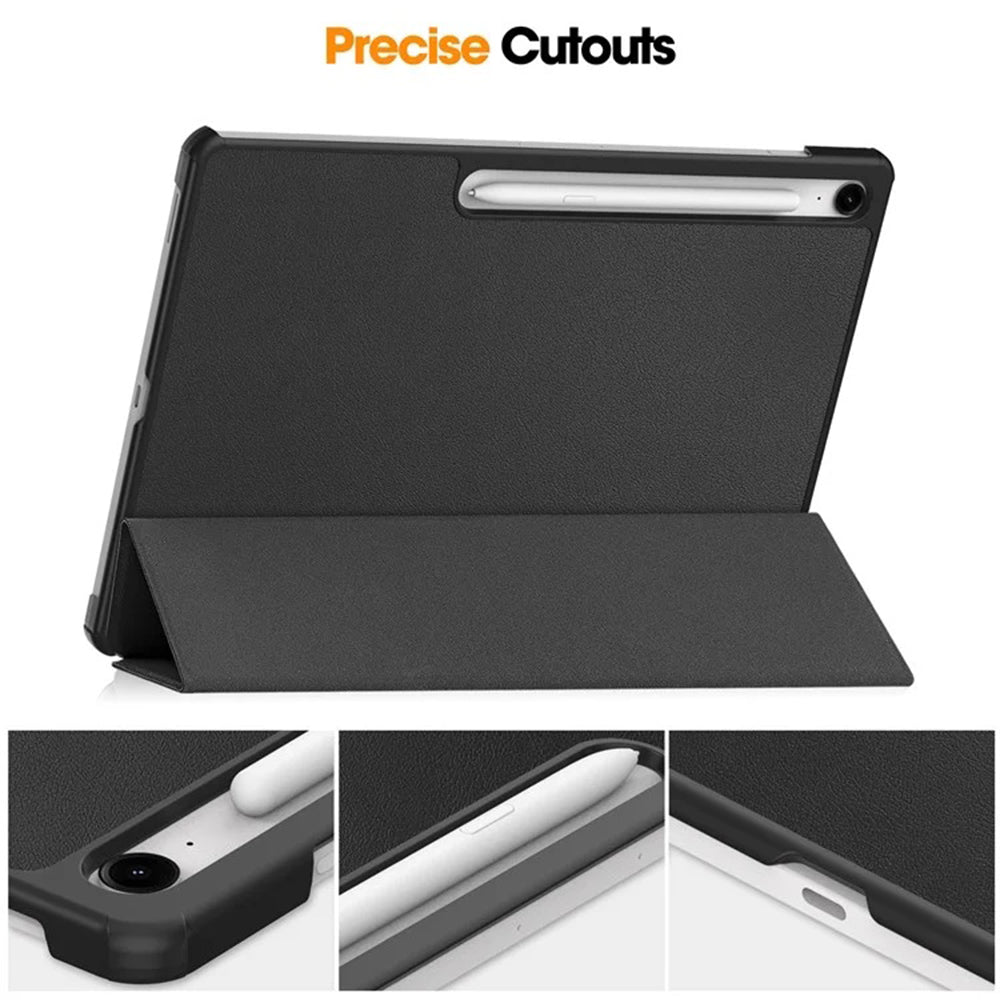Cover til Samsung Galaxy Tab S10 FE+, Techsuit, FoldPro, Sort