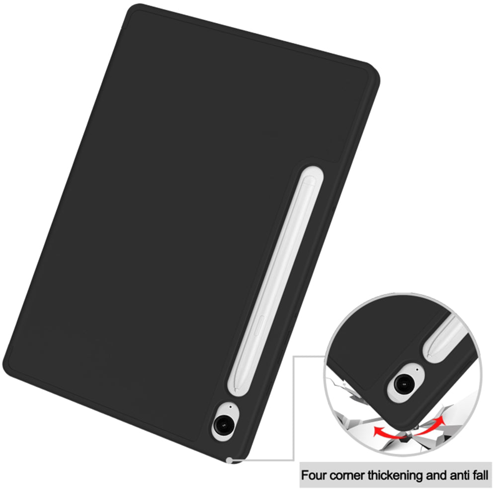 Cover til Samsung Galaxy Tab S10 FE / Tab S9 FE / Tab S9, Techsuit, Flex Trifold, Sort