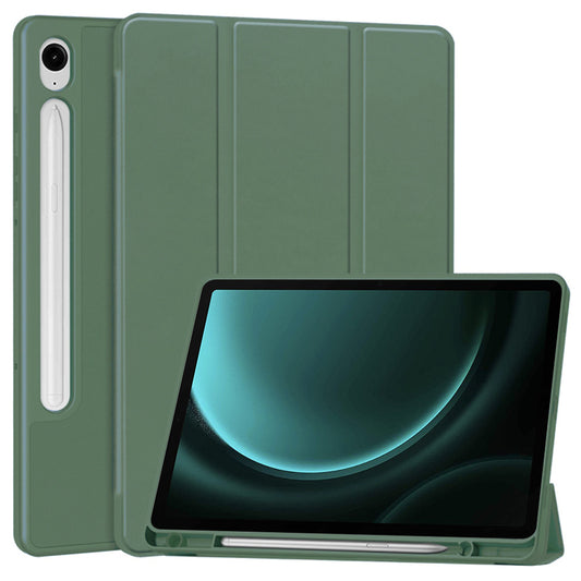 Cover til Samsung Galaxy Tab S10 FE / Tab S9 FE, Techsuit, Flex Trifold, Grøn