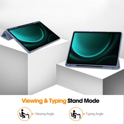Cover til Samsung Galaxy Tab S10+ / Tab S9 FE+ / Tab S9+, Techsuit, Flex Trifold, Grå