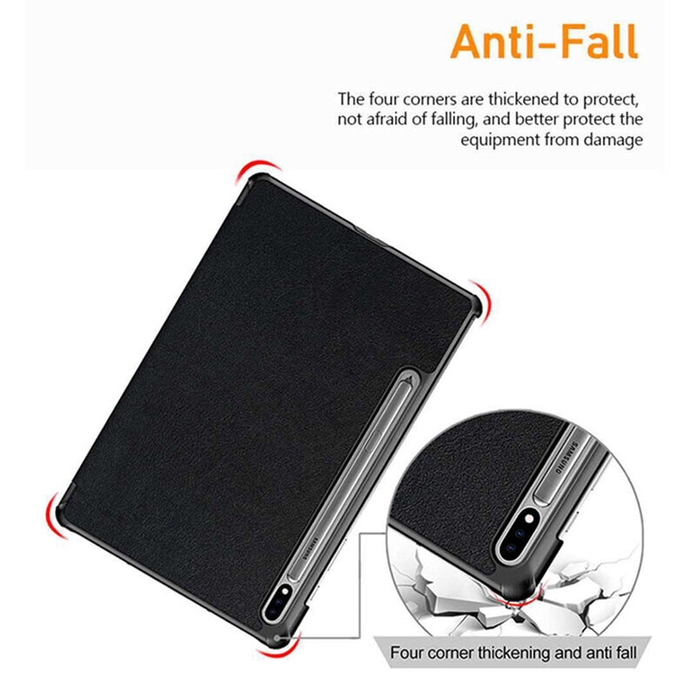 Cover til Samsung Galaxy Tab S10 Ultra / Tab S9 Ultra / Tab S8 Ultra, Techsuit, FoldPro Unicorn, Multifarvet