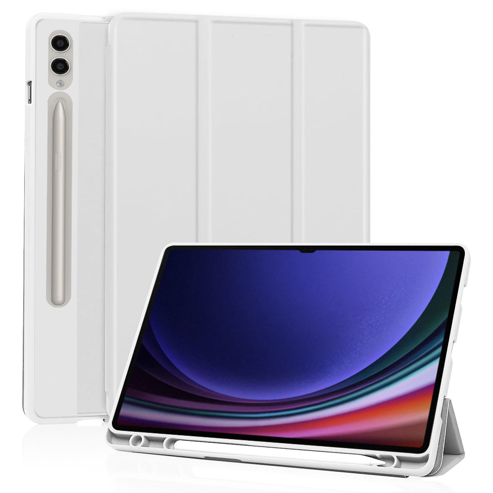 Cover til Samsung Galaxy Tab S10 Ultra / Tab S9 Ultra, Techsuit, Flex Trifold, Grå