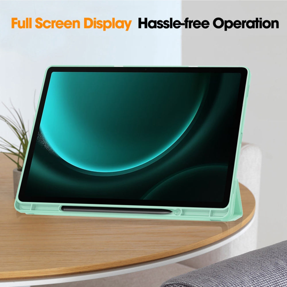Cover til Samsung Galaxy Tab S10 Ultra / Tab S9 Ultra, Techsuit, Flex Trifold, Grå