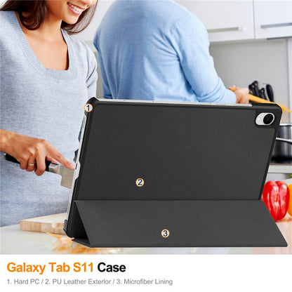 Cover til Samsung Galaxy Tab S11, Techsuit, FoldPro, Sort